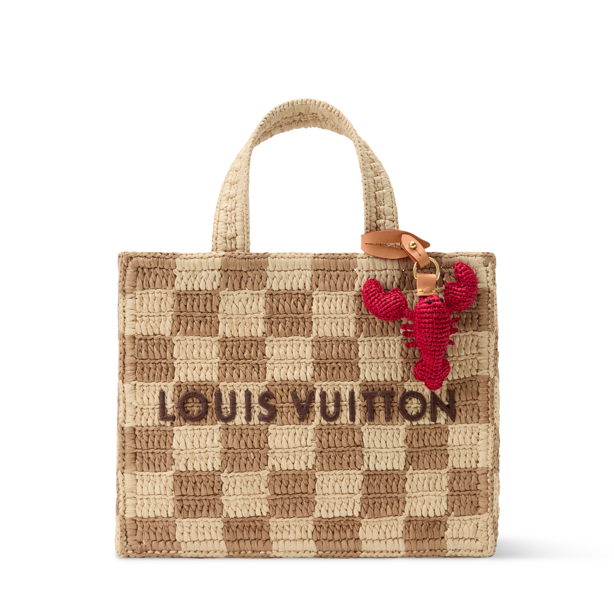 Mini Raffia Shopper Tote in Damier | LOUIS VUITTON ®